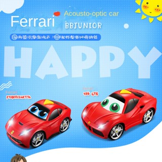 โมเดลรถยนต์อิตาลี Bbjunior Ferrari มีเสียง และไฟ เหมาะกับของขวัญ ของเล่นสําหรับเด็กผู้ชาย และเด็กผู้หญิง