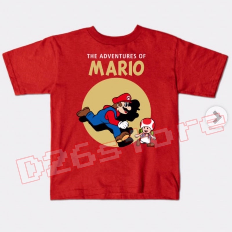 Mario Bros Super Mario Children's T-Shirt The Adventure Of Mario Luigi Toad Mushroom Super Mario Movie