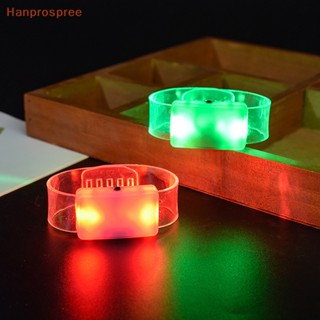 Hanprospree&gt; สายรัดข้อมือ มีไฟ Led สําหรับปาร์ตี้คริสต์มาส ปีใหม่ งานแต่งงาน