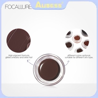 Focallure Waterproof Eyebrow Gel Pomade With Eyebrow Brush Eyeliner Smudge-proof High Pigment Lasting Multi-uses TECH3