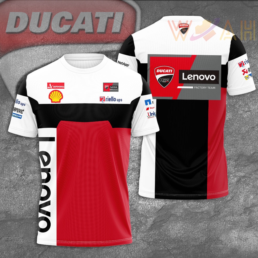 2023 Ducati Lenovo Racing Off-Road เสื้อแขนยาวครึ่งแขน แบบแห้งเร็ว สามารถปรับแต่งได้ แฟชั่นฤดูร้อน