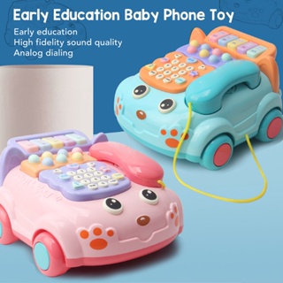 GARDEN LIVE Baby Phone Toy Cartoon with Music Light Children Kids Pretend Parent Child Interactive Educationcal Chinese English Bilingual