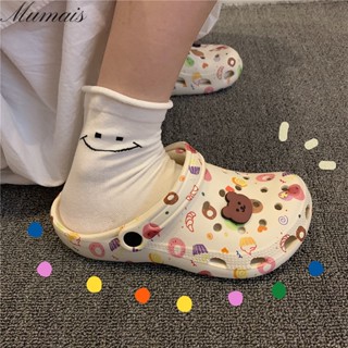 Mumais Slippers summer trend ins online celebrity personality cute girl heart platform sandals Baotou sandals and slippers