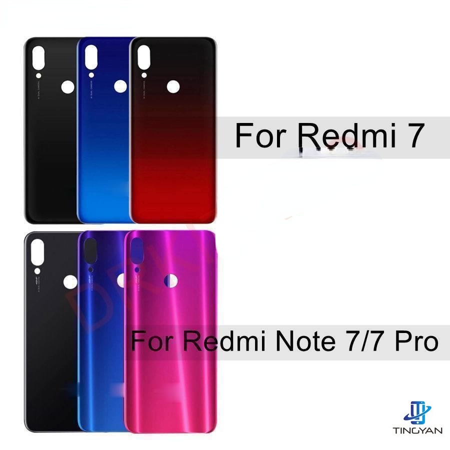 ฝาครอบแบตเตอรี่ด้านหลัง แบบเปลี่ยน สําหรับ Xiaomi Redmi Note 7 Redmi 7 Note7 Pro