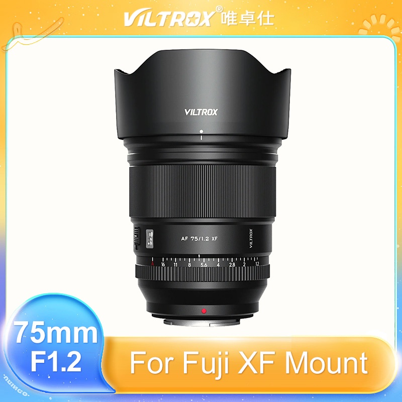 Viltrox 75mm F1.2 APS-C เลนส์โฟกัสอัตโนมัติ สําหรับกล้อง Fujifilm XF Sony E Nikon Z Mount X-T4 T100 
