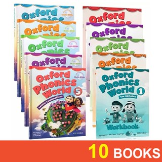 [TH Stock] Oxford Phonics World (10 Books) Reading Workbooks Books for Children English Teaching แบบฝึกหัดภาษาอังกฤษ