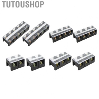 Tutoushop 2Pcs Dual Row 2/3/4/5Positions Screw Terminal Electric Barrier Strip Block