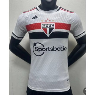 เสื้อกีฬาแขนสั้น ลายทีมชาติฟุตบอล Sao Paulo Player * 2324 ชุดเหย้า S-XXL AAA