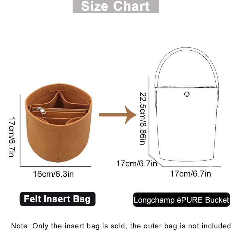 LONGCHAMP กระเป๋าเครื่องสําอาง ทรงบักเก็ต แบบพกพา สําหรับผู้หญิง