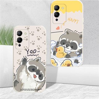 เคสโทรศัพท์ซิลิโคน แบบนิ่ม ลายแรคคูน สําหรับ Infinix Note 12 G96 Hot 20S Note 11 Hot 11S NFC Hot11 Play 12 10Play 9 Play Hot10S Hot10T Smart 6 Smart 5