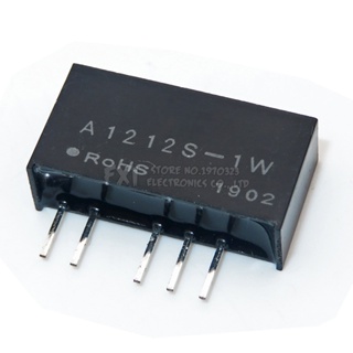 โมดูลพาวเวอร์ซัพพลาย ควบคุมพาวเวอร์ซัพพลาย A1212S-1W 2W A1212S DIP4 ZIP4 DC-DC 12v เป็น 12v