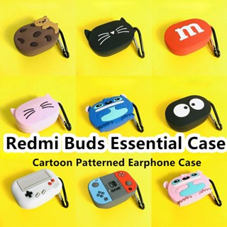 พร้อมส่ง!เคสหูฟัง แบบนิ่ม ลายการ์ตูน สําหรับ Redmi Buds Essential