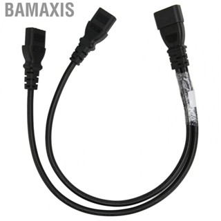 Bamaxis Single C14 To Dual 5 15R C13 Cord UPS Server Y Splitter Adapter Cable For PC DSO