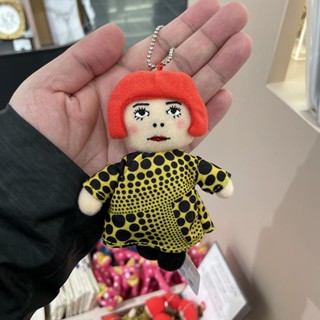 Duqiu Jiamei พวงกุญแจ จี้ตุ๊กตาญี่ปุ่น Daigou Yayoi Kusama Artist Portrait