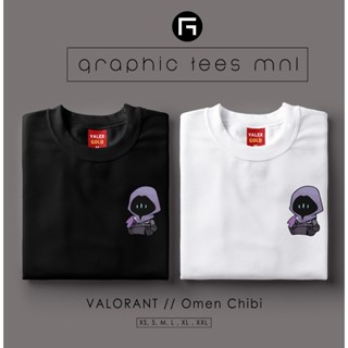 Graphic Tees MNL Valorant Omen Sitting Chibi Customized Shirt Unisex T-shirt for Women and Men_01