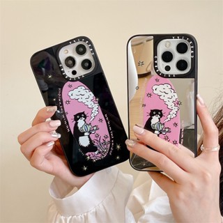 Casetifg เคสโทรศัพท์ซิลิโคน TPU แบบแข็ง กันกระแทก ลายแมว หรูหรา พร้อมกล่อง สําหรับ iPhone 14Plus 14 11 12 13 Pro Max