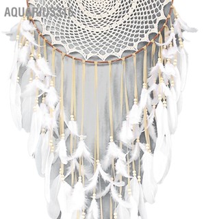 Aquarius316 Beige Feather Wind Chimes ของตกแต่งสไตล์วินเทจสวยงามทนทาน Hand Crafted สำหรับระเบียง