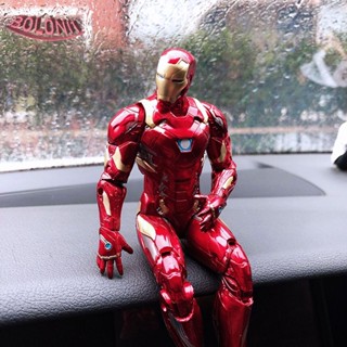 Boloni1 ฟิกเกอร์ Avengers Iron Man แนวสร้างสรรค์ สําหรับตกแต่งภายในรถยนต์ ออฟฟิศ