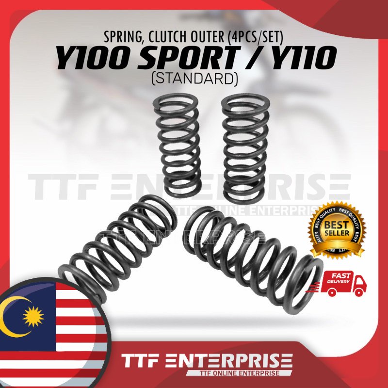 YAMAHA Y100 SPORT / Y110 SPRING, ตัวขับคลัตช์ (STANDARD) 4PCS/SET CLUTCH SPRING