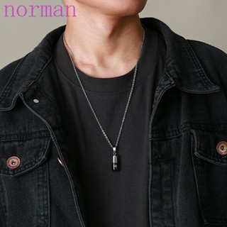 Norman สร้อยคอ จี้ยา ใส่น้ําหอม สไตล์พังก์ สําหรับผู้ชาย