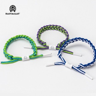 Rastaclat สร้อยข้อมือ พร้อมกล่อง หลากสี สร้อยข้อมือคู่ ผู้หญิง และผู้ชาย สายรัดข้อมือ คลาสสิก ทอ