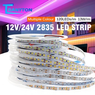 พร้อมส่ง สายไฟ Led 120 ดวง DC12V 24V 5 ม. 10 ม. 2835 สีแดง เหลือง ฟ้า ชมพู ขาว สําหรับตกแต่งห้อง