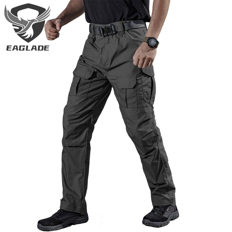Eaglade กางเกงยุทธวิธี กางเกงเดินป่า IX8 สีดํา