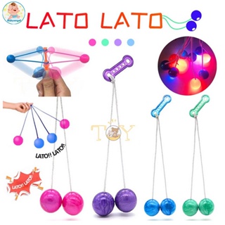 COD Lato Lato Lato ลูกไวรัส ช่วยคลายการบีบอัด เหมาะสําหรับเด็ก ลูกบอลหรรษา ขนาด 4cm Ori โอริ LED ของเล่นเด็ก สร้างสรรค์ ฮิตที่สุด