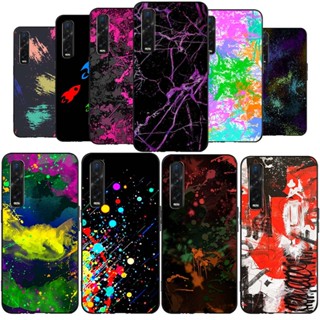 เคสโทรศัพท์มือถือซิลิโคน TPU แบบนิ่ม ลาย AM128 อนิเมะ Paint splatter สําหรับ Oppo A56s A16K A16e A1 A1x Find X6