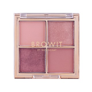 Browit บราวอิท อายแชโดว์ พาเลท 4ก. พิ้งค์ โกล