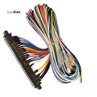 Jamma สายเคเบิ้ลเชื่อมต่อจอยสติ๊ก 28 Pin สําหรับกล่องเกมอาร์เคดวิดีโอ (4.8Pin)