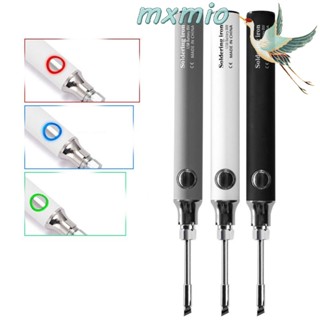 Mxmio หัวแร้งเชื่อมบัดกรีไฟฟ้า แบบชาร์จไร้สาย USB ขนาดเล็ก แรงดันต่ํา สําหรับซ่อมแซม