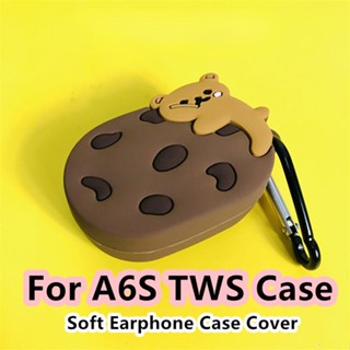 【ส่วนลด】เคสหูฟัง แบบนิ่ม ลายการ์ตูนช็อคโกแลต สําหรับ A6S TWS A6S TWS