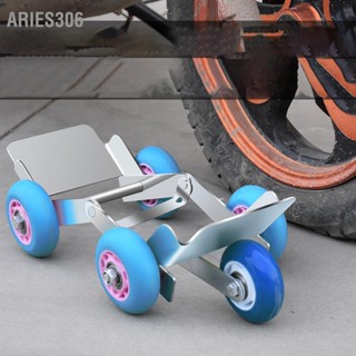 Aries306 Flat Tyre Booster Trolly Emergency Roller Move Tool 5 Wheels for Heavy Duty Bicycle Motorcycle Tricycle