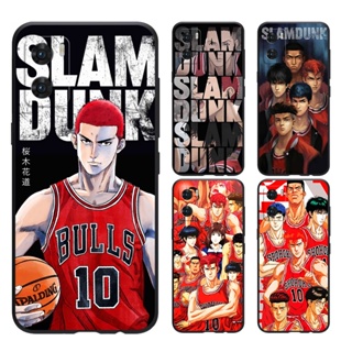 เคส OPPO RENO 4 5 6 7 8 5Z 6Z 7Z 8Z PRO PLUS โทรศัพท์มือถือแบบนิ่ม ผิวด้าน ลาย SLAM DUNK สีดํา สําหรับ