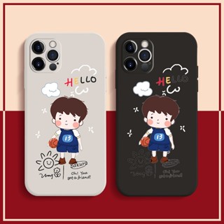 เคสโทรศัพท์มือถือ แบบนิ่ม ลายเด็กผู้ชาย สําหรับ Apple iphone 14 12 11 14Max 13Pro xr