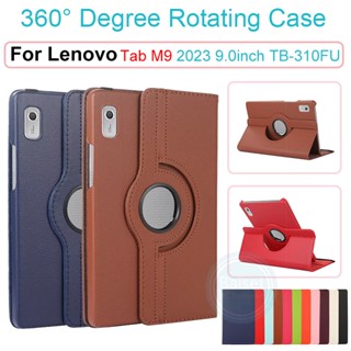 เคสหนัง PU หมุนได้ 360 องศา 9.0 นิ้ว สําหรับ Lenovo Tab M9 2023 TB-310FU