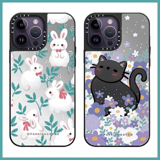 เคสโทรศัพท์มือถือแบบกระจก กันกระแทก ลายแมว สําหรับ Samsung Galaxy S23 Ultra S22 Plus S21 FE S20 Note20 Ultra A03S A04 A12 A13 A22 A23 A32 A33 A34 A52 A53 A54 A73