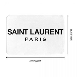 ใหม่ พร้อมส่ง พรมเช็ดเท้า ผ้าสักหลาด ลาย Saint Laurent Paris (1) กันลื่น ดูดซับน้ําได้ดี แห้งเร็ว 16x24 นิ้ว สําหรับห้องน้ํา ห้องนั่งเล่น โซฟา ห้องนอน