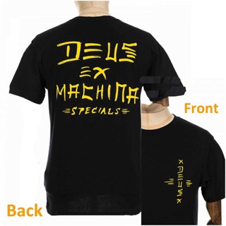 เสื้อยืด ผ้าฝ้าย พิมพ์ลาย Deus Ex Machina Caviar แฟชั่นฤดูร้อน สําหรับผู้ชาย และผู้หญิง