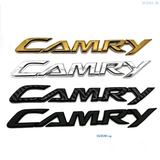 สติกเกอร์ตราสัญลักษณ์ ABS ลายตัวอักษร CAMRY สีทอง สีเงิน แบบเปลี่ยน สําหรับตกแต่งรถยนต์ Toyota MATTBLACK SERIES LOGO EMBLEM BADGE 1 ชิ้น