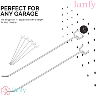 Lanfy ตะขอชั้นวางของขนาด 4 / 6 / 8 นิ้ว 30 ชิ้นสําหรับ Pegboard