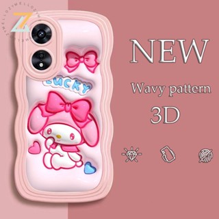 เคส OPPO Reno 8T 5G Reno 8T 4G Reno 8Z 5G Reno 7Z 5G Reno 8 5G Reno 6 5G Reno 5 5G Narzo-50 เคสโทรศัพท์ซิลิโคนลายมายเมโลดี้แฟชั่นสุดน่ารัก