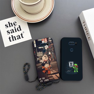 เคสโทรศัพท์มือถือ ทนทาน พร้อมสายคล้อง สําหรับ LG V30 V30S V30+ V30 Plus