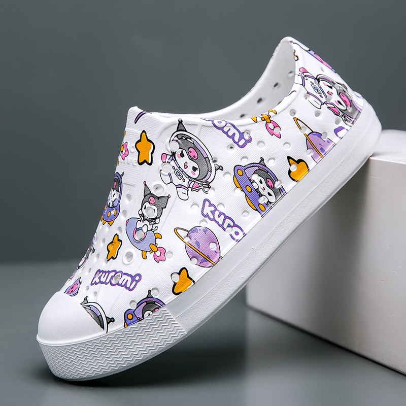 รองเท้าแตะ รองเท้าชายหาด ป้องกันน้ํา พิมพ์ลายการ์ตูน น่ารัก เหมาะกับฤดูร้อน อุปกรณ์เสริม สําหรับเด็กผู้หญิง ไซซ์ 26-35 - รูปที่ 5