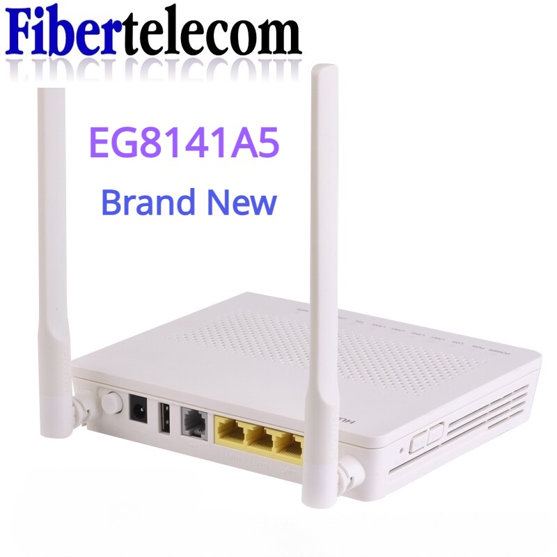 เสาอากาศ EPON GPON XPON EG8141A5 ONU ONT Termianl พร้อมเสาอากาศ 1GE+3FE เสียง และไวไฟ 5DB