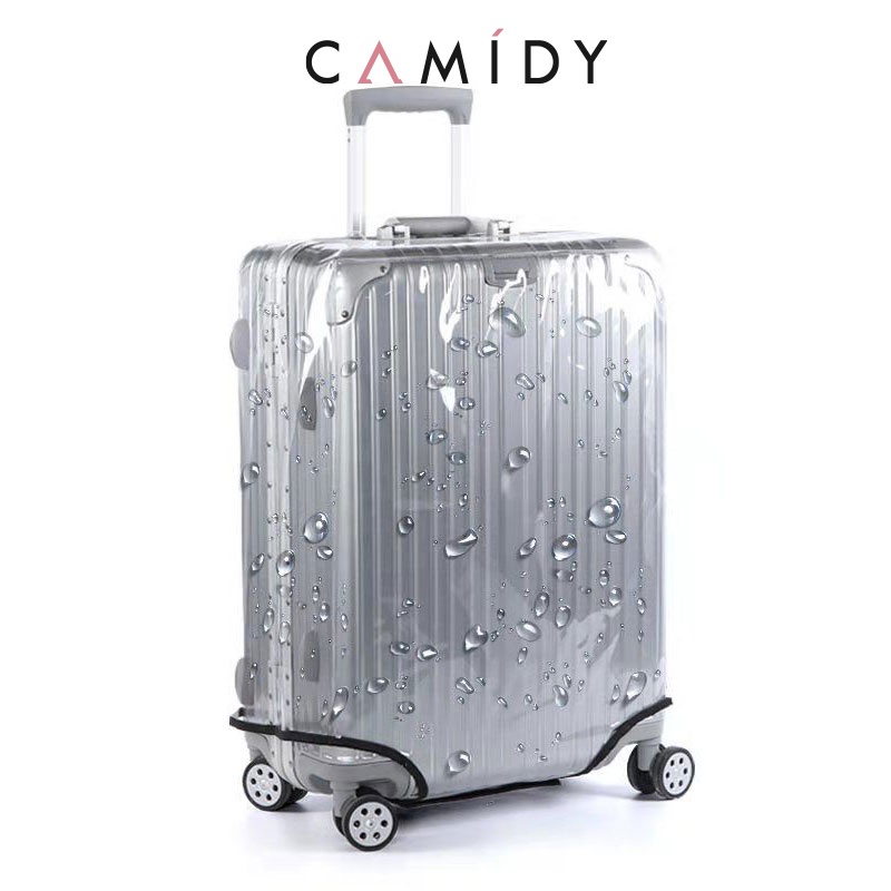 Camidy ผ้าคลุมกระเป๋าเดินทางแบบหนา 20 Trolley Case 24 Transparent กระเป๋าเดินทาง Cover 26ฝาครอบกันฝุ่นทนต่อการสึกหรอ28กันน้ำ30น