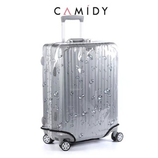 Camidy ผ้าคลุมกระเป๋าเดินทางแบบหนา 20 Trolley Case 24 Transparent กระเป๋าเดินทาง Cover 26ฝาครอบกันฝุ่นทนต่อการสึกหรอ28กันน้ำ30น