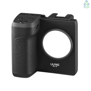 Uurig PH-10 อุปกรณ์เมาท์ขาตั้งโทรศัพท์มือถือ ไร้สาย พร้อมรีโมตคอนโทรล เมาท์โคลด์ชู สกรู 1/4 นิ้ว มีไฟ LED [19][มาใหม่]