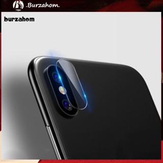 Bur_ ฟิล์มกระจกนิรภัยกันรอยเลนส์กล้องด้านหลัง สําหรับ iPhone X 8 7